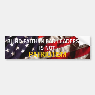 PATRIOTISM BUMPER STICKER