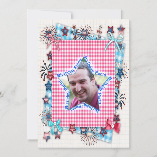 Patriotiv Birthday party Invitation (Front)