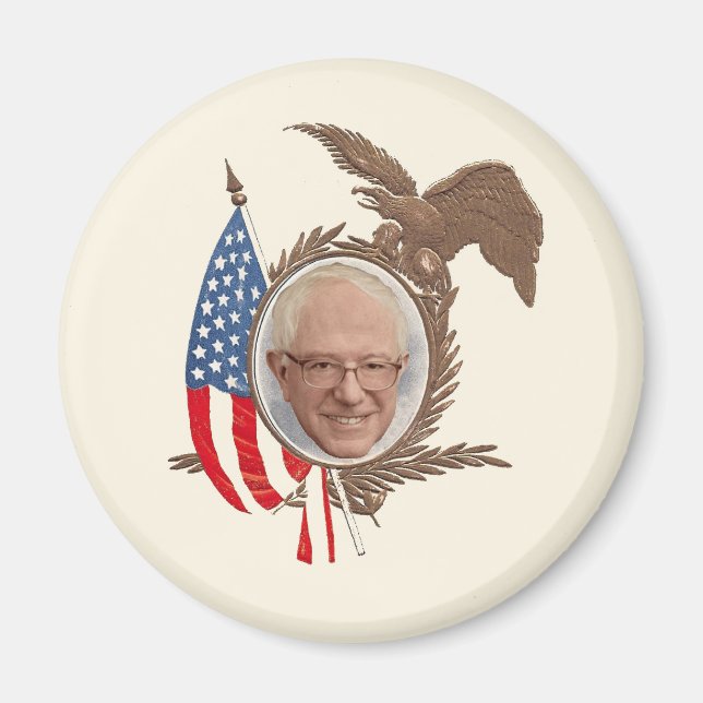 Patriots for Bernie Magnet (Front)