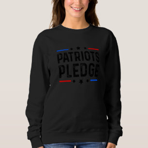 Patriots Pledge Vintage Usa American Flag Us 4th O Sweatshirt