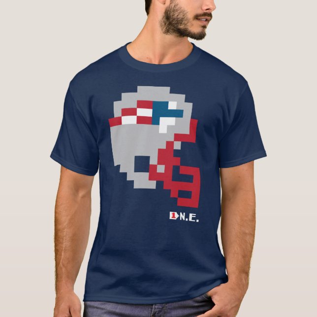 Patriots Tecmo Bowl Helmet T-Shirt (Front)