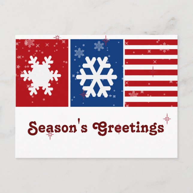 patritoic USA business Greeting PostCards (Front)