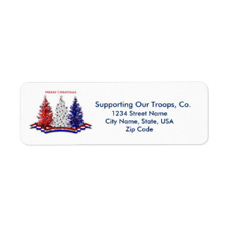PATRITOTIC CHRISTMAS COLLECTION - RETURN LABELS