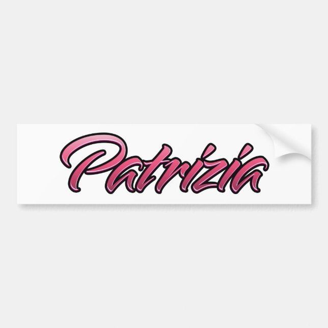Patrizia faded pink Aufkleber Sticker (Front)