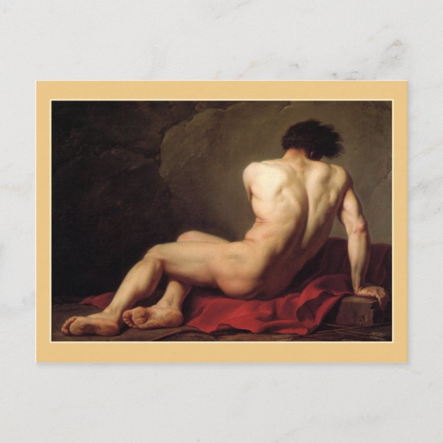 Patroclus by Jacques Louis David Postcard (Front)
