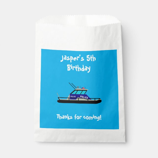 Patrol Boat Favour Bag (Front)