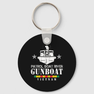 Patrol Boat River Gunboat Vietnam Veteran Keychain