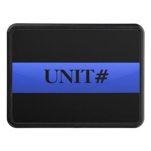 Patrol Number - Thin Blue Line Hitch Cover