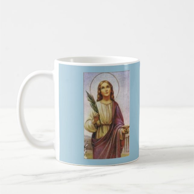 Patron de Lucy* de saint de tasse de cécité (Gauche)