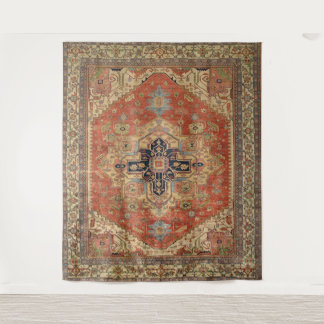 PATRÓN DE VINTAJE PERSA SIMÉTRICO DE TAPIZ TAPESTRY