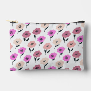 Patrón floral vibrante accessory pouch