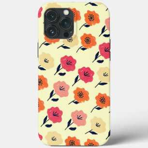Patrón floral vibrante iPhone 13 pro max case