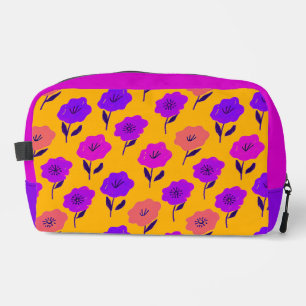 Patrón floral vibrante dopp kit