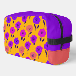 Patrón floral vibrante dopp kit