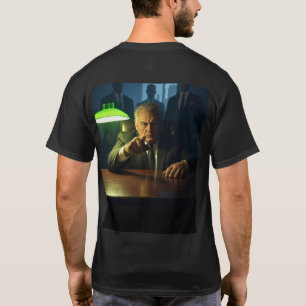 Patron noir T-shirt homme dos