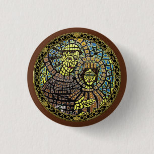 Patron Of Lost Items Saint Anthony Button Mini