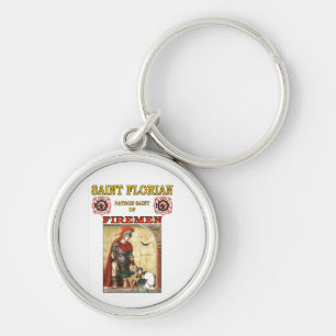 PATRON SAINT OF FIREMEN KEYCHAIN