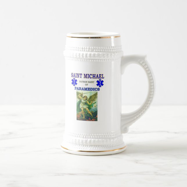PATRON SAINT OF PARAMEDICS BEER STEIN (Right)