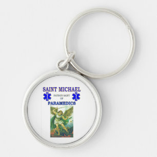 PATRON SAINT OF PARAMEDICS KEYCHAIN
