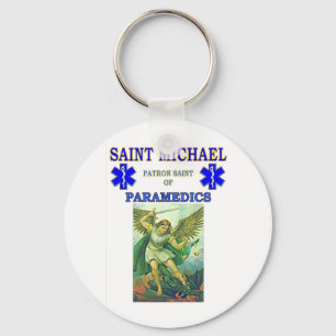 PATRON SAINT OF PARAMEDICS KEYCHAIN