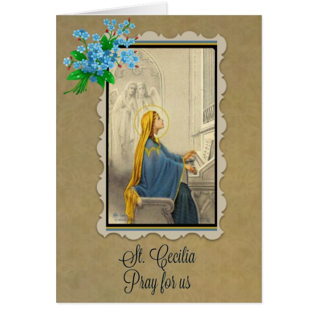 Patronesse de St Cecilia des musiciens (Devant)