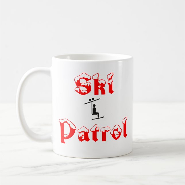 Patrouille de ski - tasse 2 (Gauche)