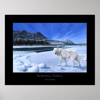 Patrouille du matin affiche de la rivière loup bla