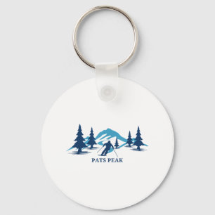 Pats Peak New Hampshire Ski Resort Skiing Skier _1 Keychain