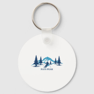 Pats Peak New Hampshire Ski Resort Skiing Skier Keychain