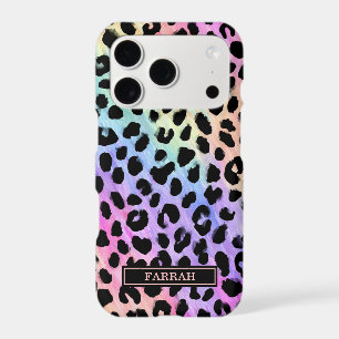 Patsel Rainbow Leopard Print Monogrammed