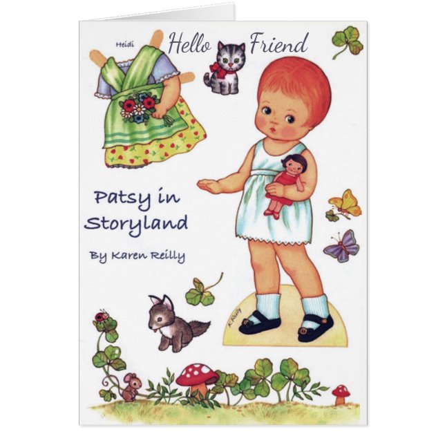 Patsy dans Storyland Papier Poupée découpée carte (Devant)