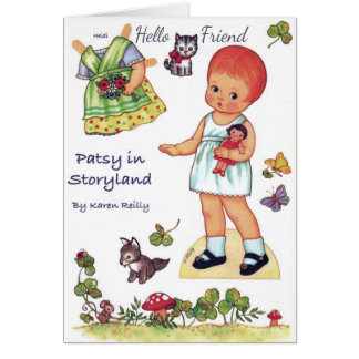 Patsy in Storyland Paper Doll cut out clothes Card
