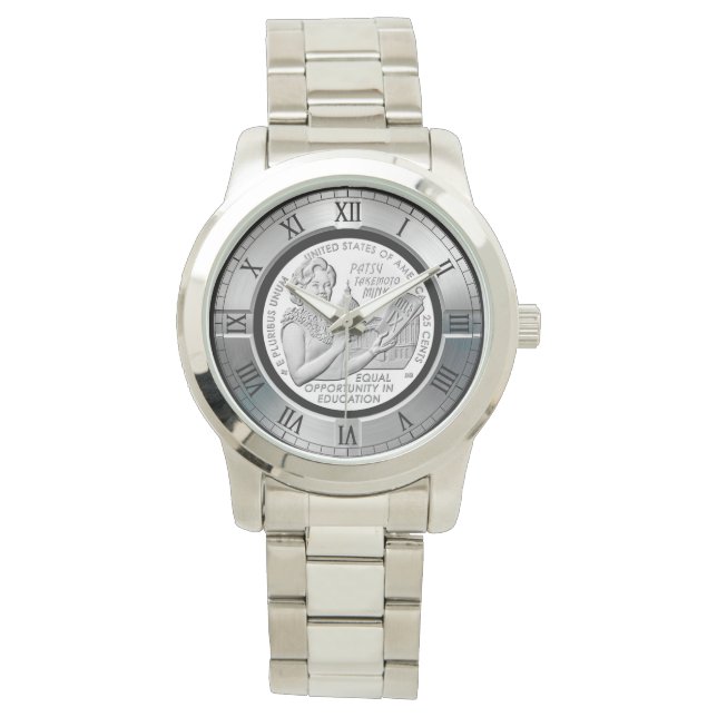 Patsy Takemoto Mink ~ Hawaii ~ “TITLE IX" Watch (Front)