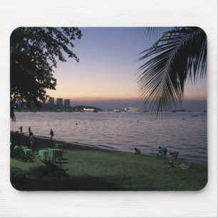 Pattaya Beach Sunset ... Chonburi, Thailand Mouse Pad