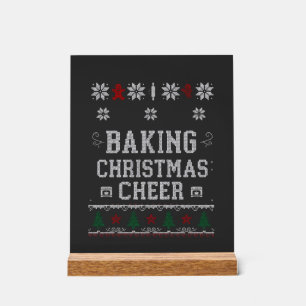 Patte de tricot de four à biscuits de Noël au ging