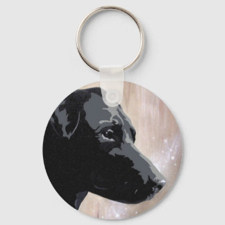 Patterdale dog  sparkle design keyring keychain