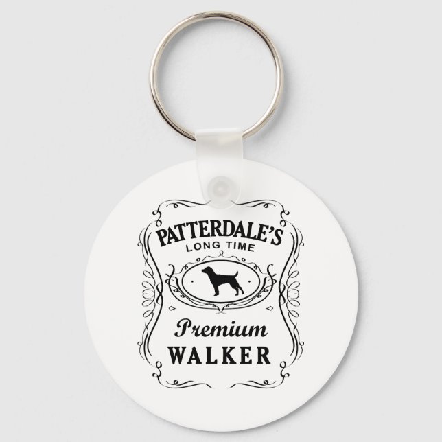 Patterdale Terrier Keychain (Front)