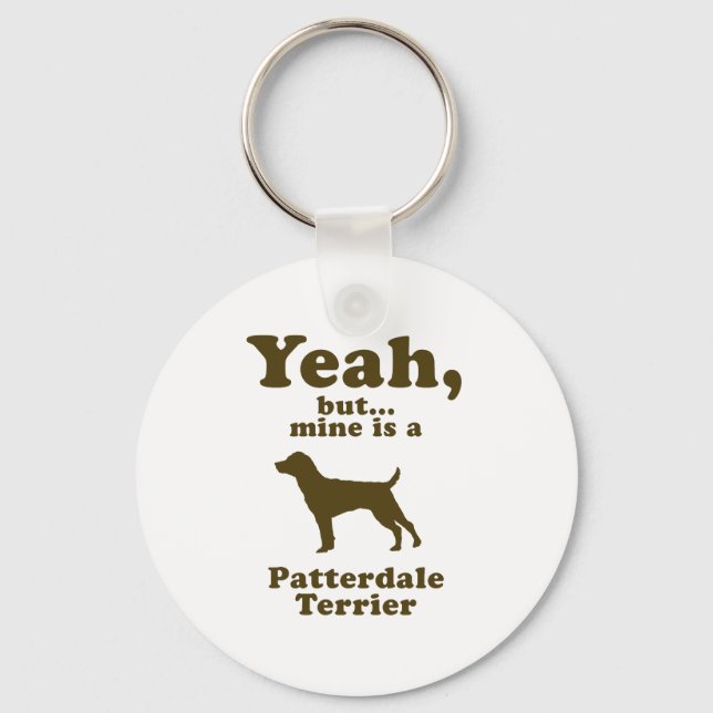 Patterdale Terrier Keychain (Front)