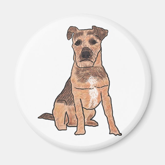 Patterdale Terrier Magnet (Front)