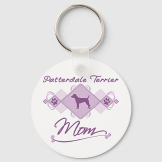 Patterdale Terrier Mom Keychain