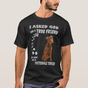 Patterdale Terrier Saying Mom Dad Print Working Te T-Shirt