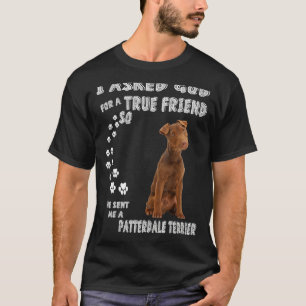 Patterdale Terrier Saying Mom Dad Print Working Te T-Shirt