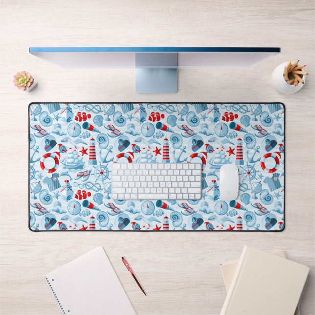 Patteries bleues rouges nautical (Bureau 1)