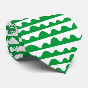 Pattern 020815 - Grass Green and White Tie