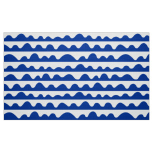 Pattern 020815 - Navy Blue and White Fabric