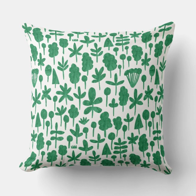 Pattern 051017 - Textured - Grass Green Throw Pillow (Front)