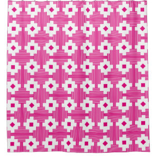 Pattern 061214 - White with Hot Pink e5007a