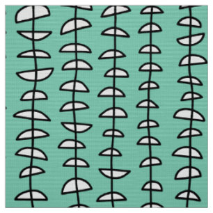 Pattern 080515 - Black and White on Lt Green Fabric