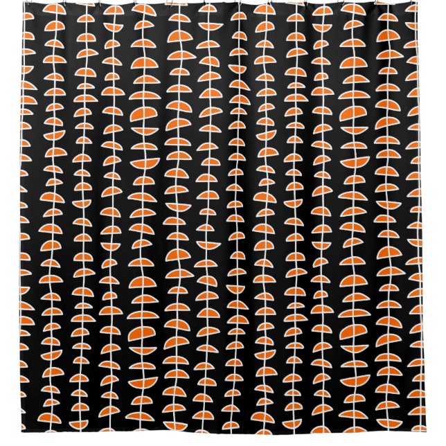 Pattern 080515- White and Orange on Black (Front)
