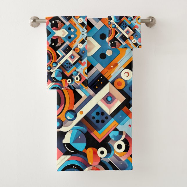 Pattern 1 bath towel set (Insitu)